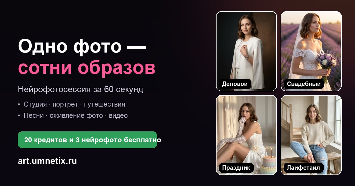 Промты для ИИ-фотосессии