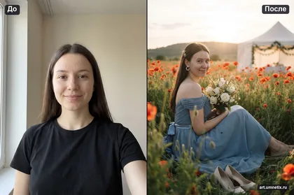 Сбежала со свадьбы в маковое поле
