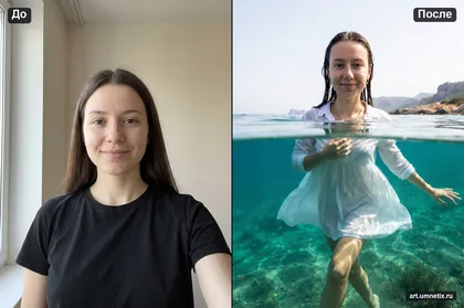 Полкадра под водой, полкадра над
