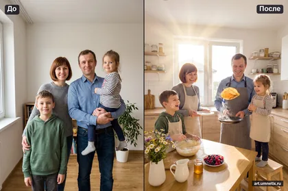 Утро на кухне